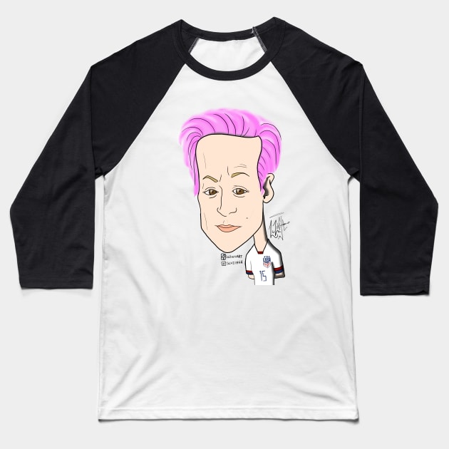 Megan Rapinoe Baseball T-Shirt by Luzinha